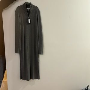 Rag and bone heather grey Laila zip dress